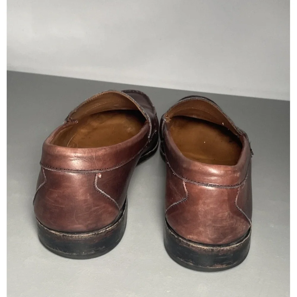 Allen Edmonds Cavanaugh Oxblood Pinch Penny Slip On Loafers Men's Size 11 D